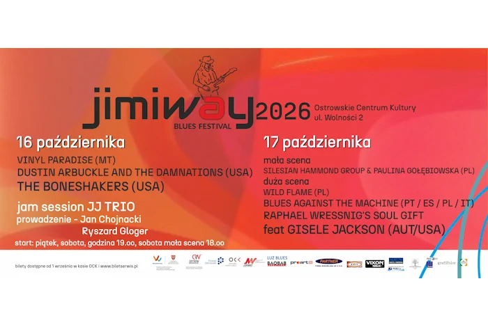 Jimmiway blues festiwal 2026 Ostrów Wielkopolski OCK bilety kranety